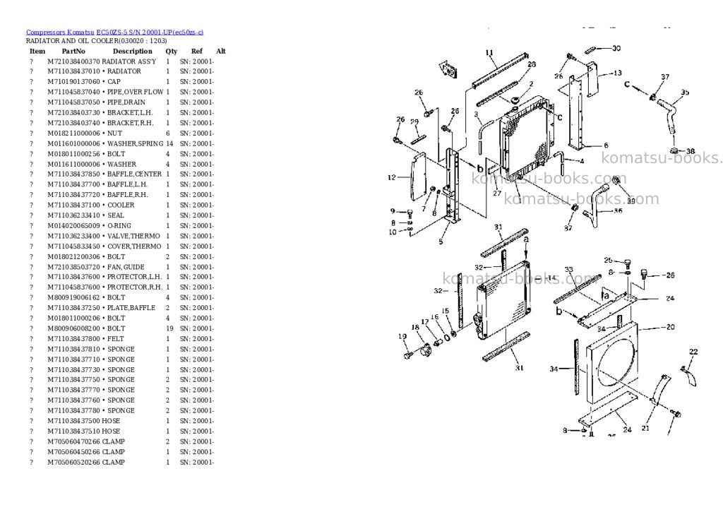 Komatsu EC50ZS-5 S/N 20001-UP Parts catalog cover Komatsu EC50ZS-5 S/N 20001-UP Parts catalog cover
