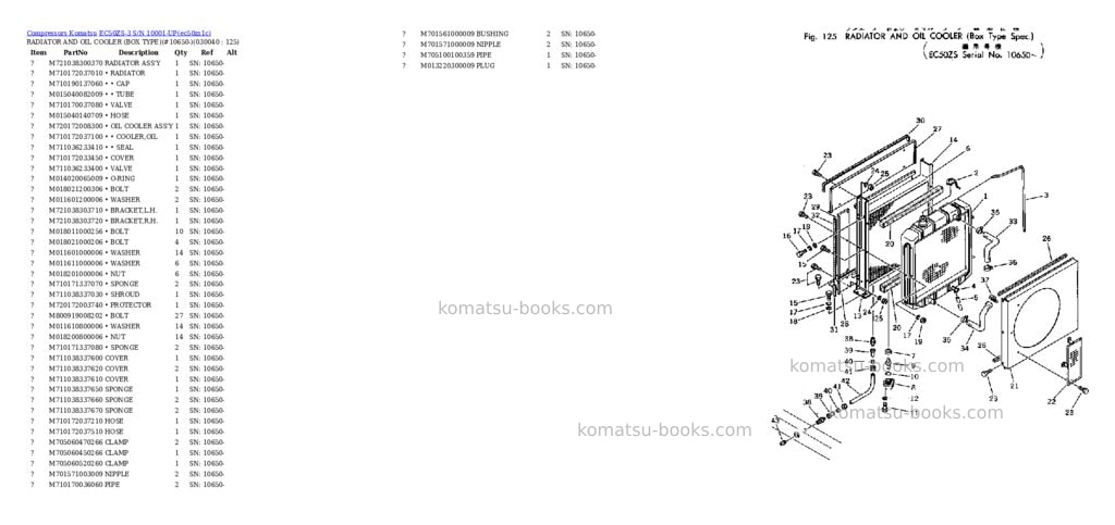 Komatsu ec50zs-3 s/n 10001-up Parts catalog cover Page 3 Komatsu ec50zs-3 s/n 10001-up Parts catalog cover Page 3