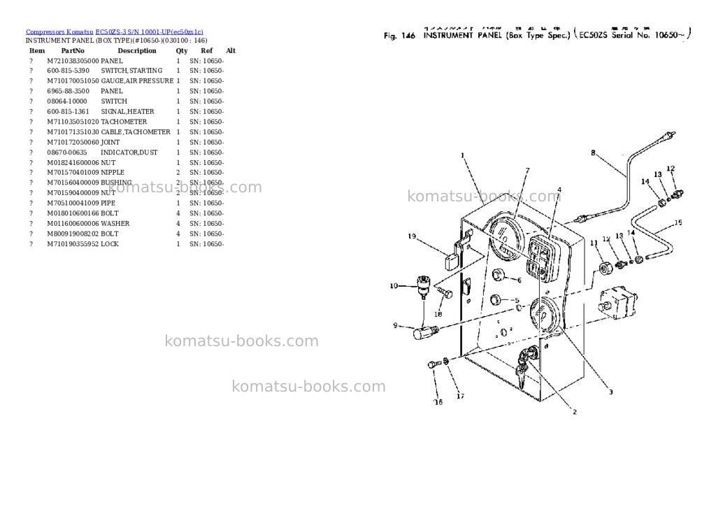 Komatsu ec50zs-3 s/n 10001-up Parts catalog cover Page 9 Komatsu ec50zs-3 s/n 10001-up Parts catalog cover Page 9