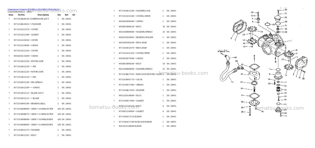 Komatsu ec50zs-5 s/n 20001-up Parts catalog cover Page 6