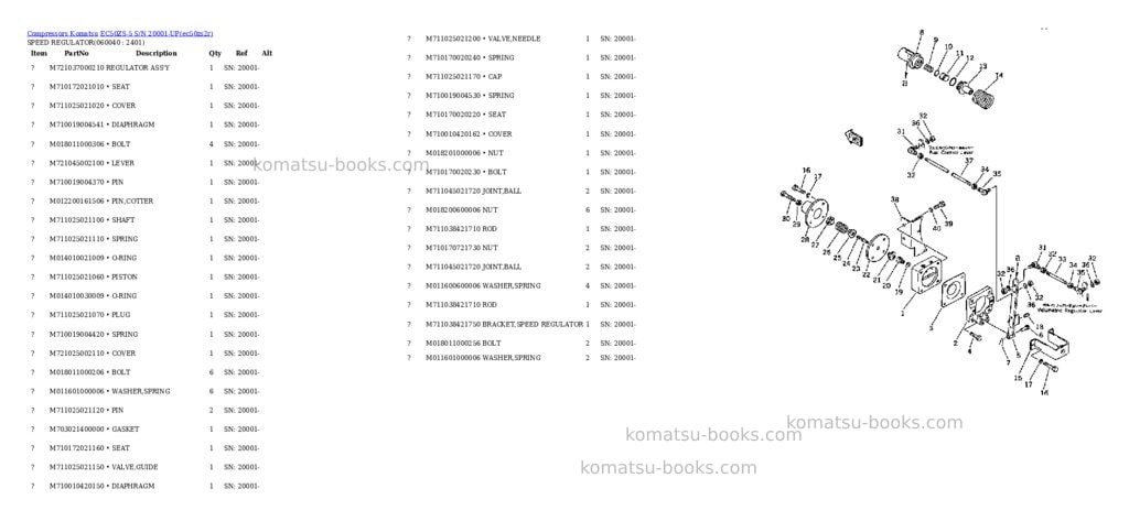 Komatsu ec50zs-5 s/n 20001-up Parts catalog cover Page 9
