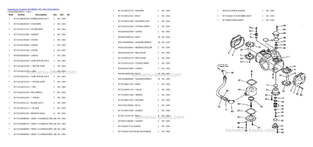 Komatsu ec50zsb-5 s/n 1001-up Parts catalog cover Page 6