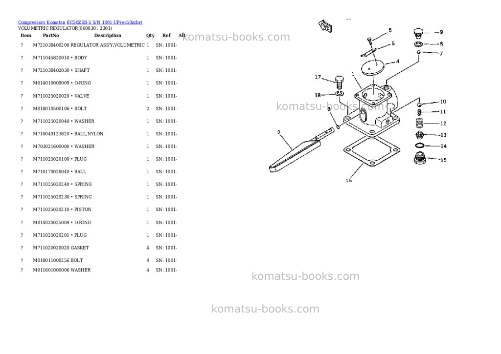 Komatsu ec50zsb-5 s/n 1001-up Parts catalog cover Page 8