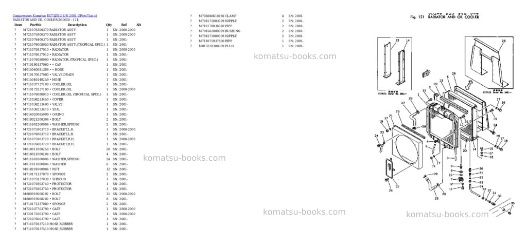 Komatsu ec75zs-2 s/n 2001-up Parts catalog cover Komatsu ec75zs-2 s/n 2001-up Parts catalog cover