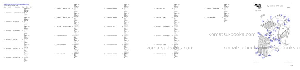 Komatsu DX300LC-Demolition Parts catalog cover Komatsu DX300LC-Demolition Parts catalog cover