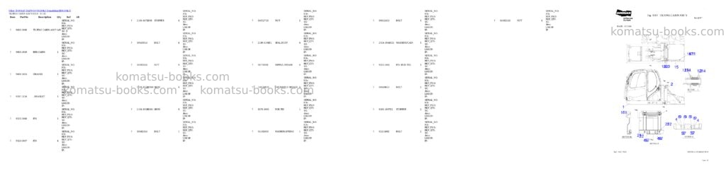 Komatsu DX300LC-Demolition Parts catalog cover Page 2 Komatsu DX300LC-Demolition Parts catalog cover Page 2