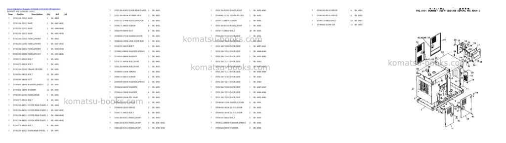 Komatsu eg125b-2 s/n 4001-up Parts catalog cover Page 10 Komatsu eg125b-2 s/n 4001-up Parts catalog cover Page 10