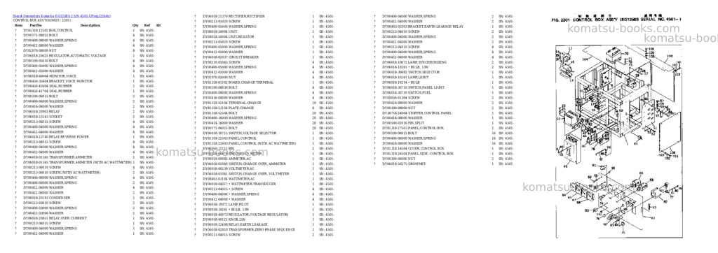 Komatsu eg125bs-2 s/n 4501-up Parts catalog cover Komatsu eg125bs-2 s/n 4501-up Parts catalog cover