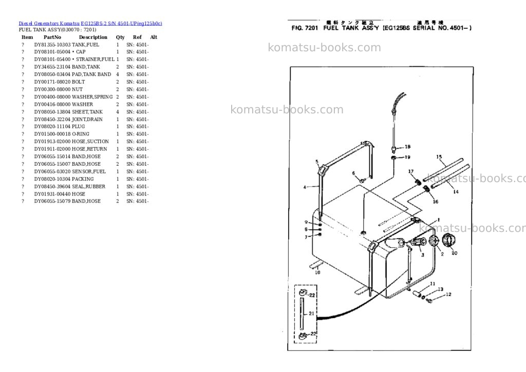 Komatsu eg125bs-2 s/n 4501-up Parts catalog cover Page 6 Komatsu eg125bs-2 s/n 4501-up Parts catalog cover Page 6
