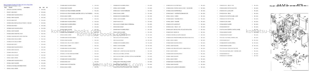 Komatsu EG125BS-2 S/N 4501-UP Parts catalog cover Komatsu EG125BS-2 S/N 4501-UP Parts catalog cover