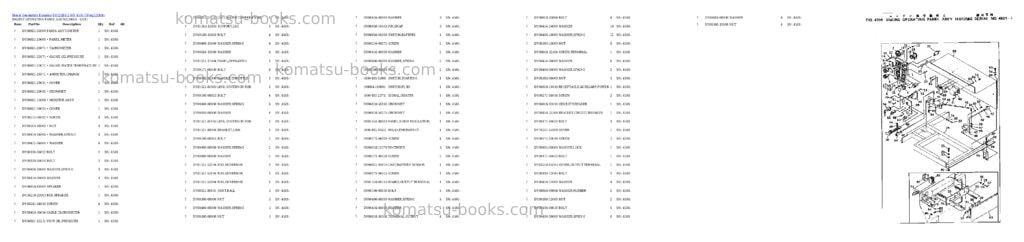 Komatsu EG125BS-2 S/N 4501-UP Parts catalog cover Page 3 Komatsu EG125BS-2 S/N 4501-UP Parts catalog cover Page 3
