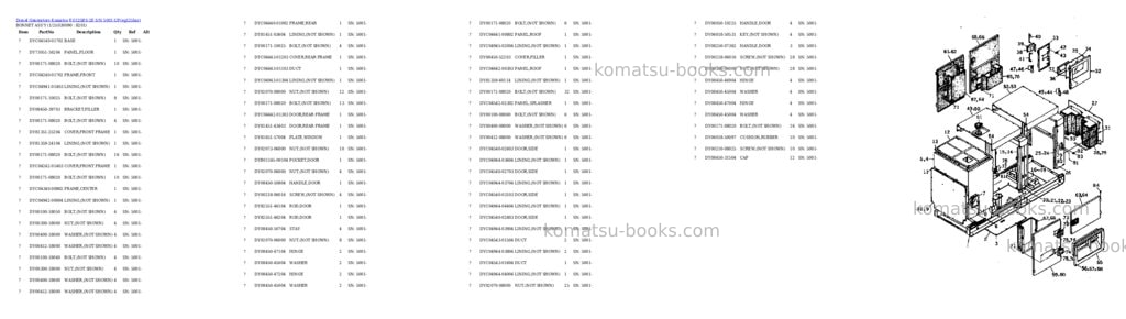 Komatsu eg125bs-2e s/n 5001-up Parts catalog cover Page 9 Komatsu eg125bs-2e s/n 5001-up Parts catalog cover Page 9