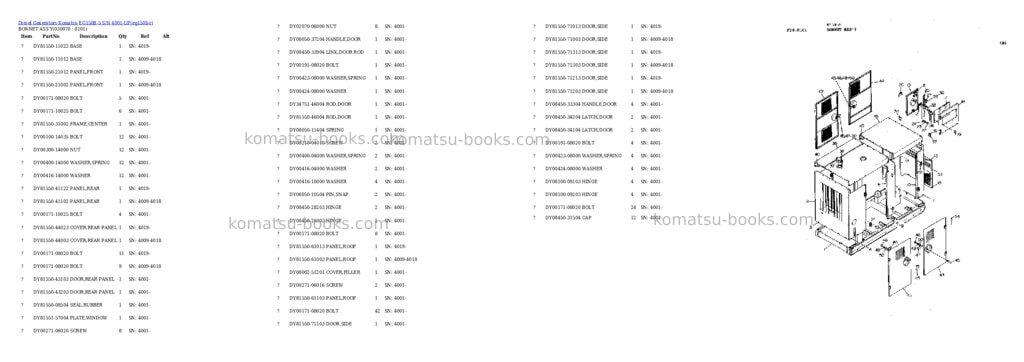 Komatsu eg150b-5 s/n 4001-up Parts catalog cover Page 7 Komatsu eg150b-5 s/n 4001-up Parts catalog cover Page 7