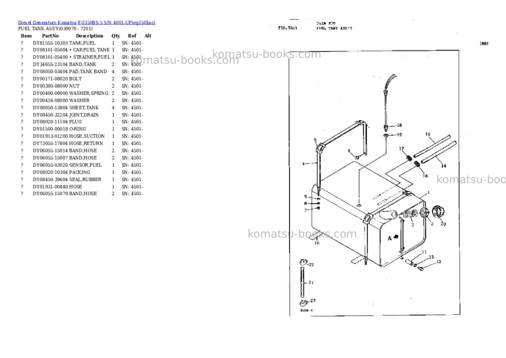 Komatsu EG150BS-5 S/N 4001-UP Parts catalog cover Page 7 Komatsu EG150BS-5 S/N 4001-UP Parts catalog cover Page 7