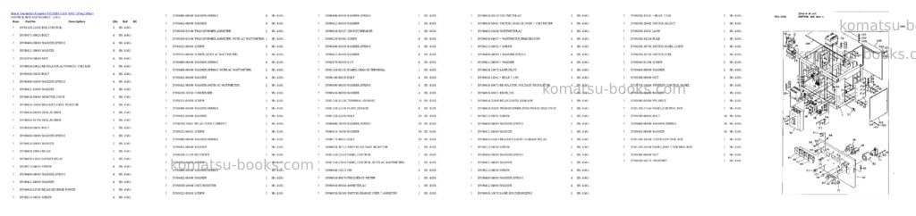 Komatsu eg150bs-5 s/n 4001-up Parts catalog cover Page 2 Komatsu eg150bs-5 s/n 4001-up Parts catalog cover Page 2