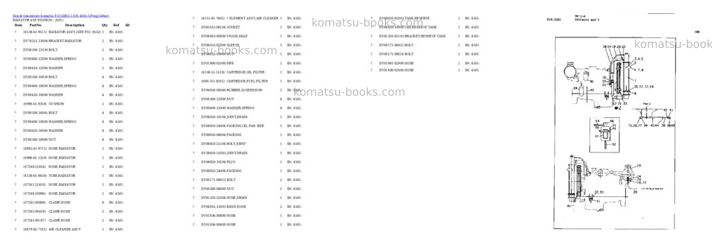 Komatsu eg150bs-5 s/n 4001-up Parts catalog cover Page 3 Komatsu eg150bs-5 s/n 4001-up Parts catalog cover Page 3
