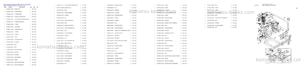 Komatsu eg150bs-5 s/n 4001-up Parts catalog cover Page 4 Komatsu eg150bs-5 s/n 4001-up Parts catalog cover Page 4