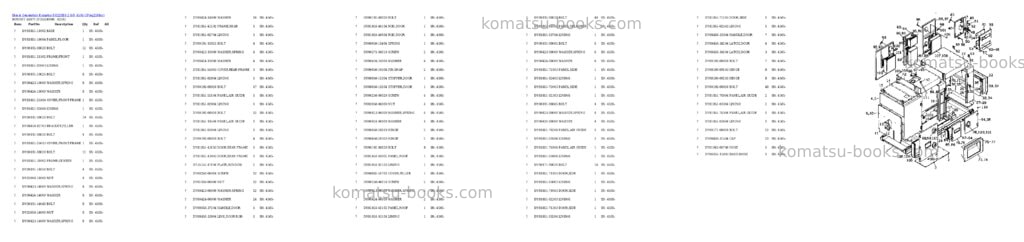 Komatsu eg220bs-2 s/n 4505-up Parts catalog cover Page 4 Komatsu eg220bs-2 s/n 4505-up Parts catalog cover Page 4