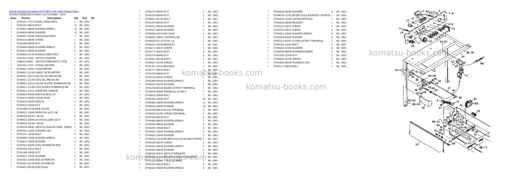 Komatsu EG275BS-2 S/N 5001-UP Parts catalog cover Page 3