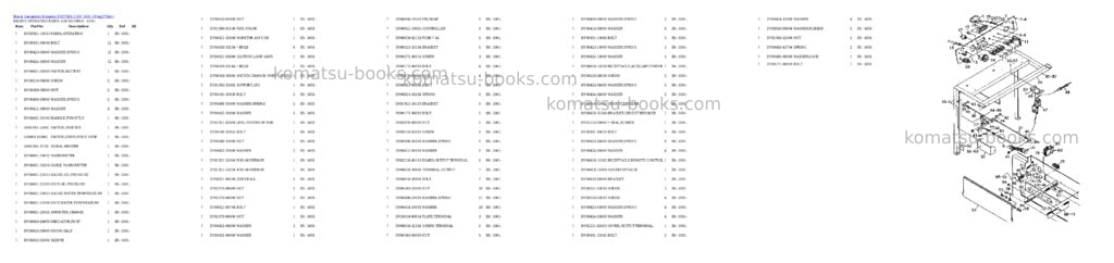 Komatsu eg275bs-2 s/n 5001-up Parts catalog cover Page 4