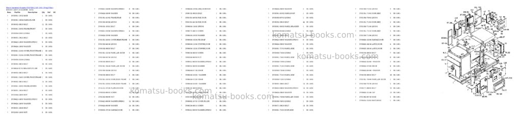 Komatsu eg275bs-2 s/n 5001-up Parts catalog cover Page 8