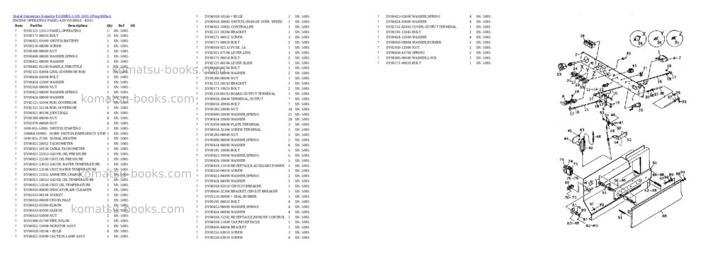 Komatsu eg300bs-5 s/n 5001-up Parts catalog cover Page 4
