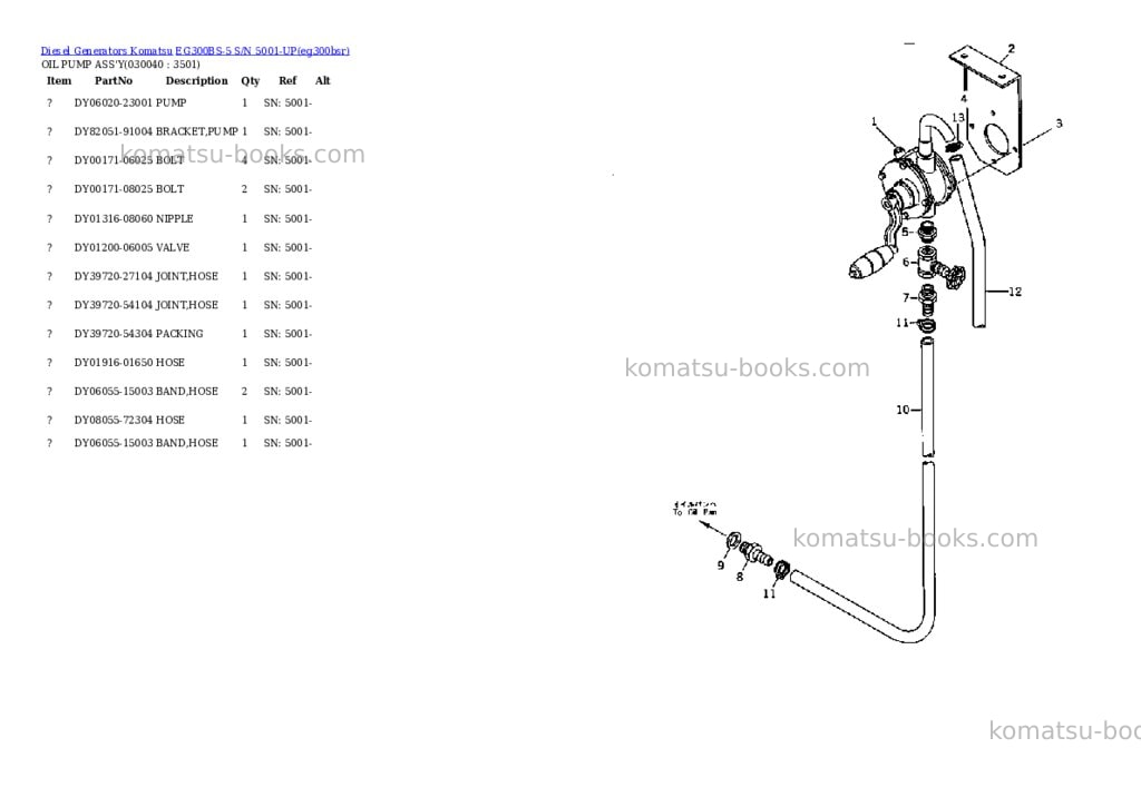 Komatsu EG300BS-5 S/N 5001-UP Parts catalog cover Page 4