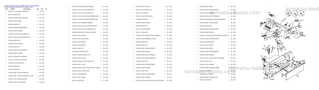 Komatsu EG300BS-5 S/N 5001-UP Parts catalog cover Page 5