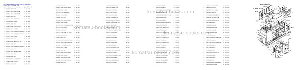 Komatsu EG300BS-5 S/N 5001-UP Parts catalog cover Page 9