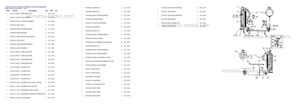 Komatsu eg400bs-2 s/n 1001-up Parts catalog cover Page 3