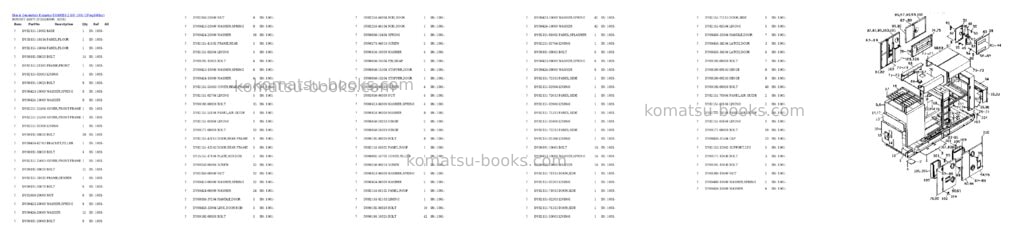 Komatsu eg400bs-2 s/n 1001-up Parts catalog cover Page 9