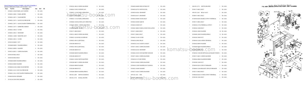 Komatsu eg40bs-1 s/n 4501-up Parts catalog cover Page 4