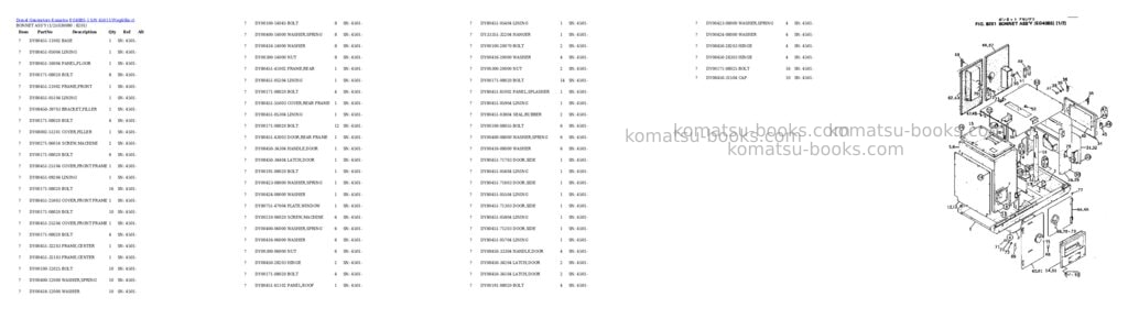 Komatsu eg40bs-1 s/n 4501-up Parts catalog cover Page 8