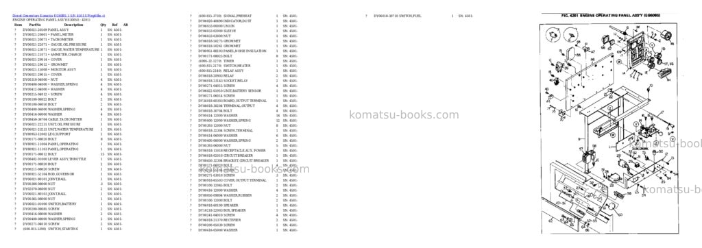 Komatsu EG60BS-1 S/N 4501-UP Parts catalog cover Page 5