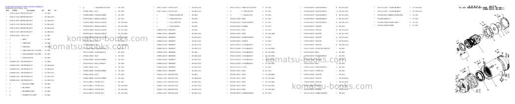 Komatsu eg85b-1 s/n 4001-up Parts catalog cover