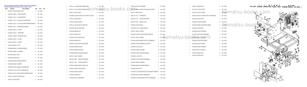 Komatsu eg85bs-1 s/n 4501-up Parts catalog cover Page 4