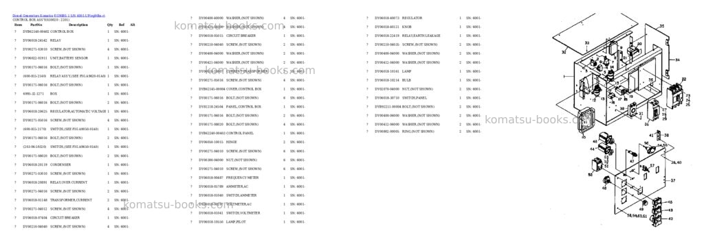 Komatsu eg90bs-1 s/n 6001-up Parts catalog cover Page 2 Komatsu eg90bs-1 s/n 6001-up Parts catalog cover Page 2