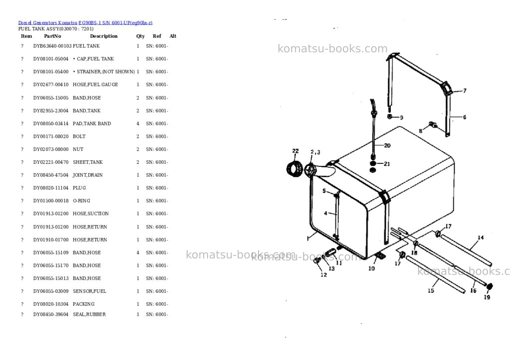 Komatsu eg90bs-1 s/n 6001-up Parts catalog cover Page 7 Komatsu eg90bs-1 s/n 6001-up Parts catalog cover Page 7
