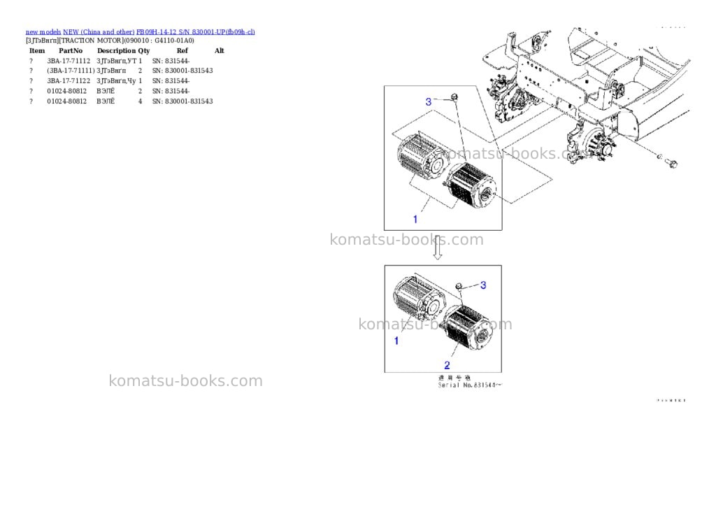 Komatsu fb09h-14-12 s/n 830001-up Parts catalog cover Page 9 Komatsu fb09h-14-12 s/n 830001-up Parts catalog cover Page 9