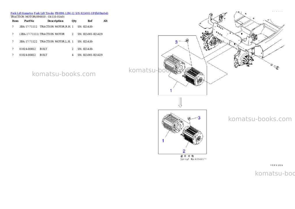 Komatsu fb09m-13m-12 s/n 825001-up Parts catalog cover Page 10 Komatsu fb09m-13m-12 s/n 825001-up Parts catalog cover Page 10