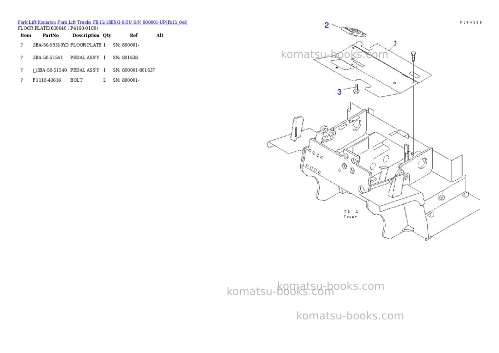 Komatsu fb15/18exg-8-eu s/n 800001-up Parts catalog cover Page 4 Komatsu fb15/18exg-8-eu s/n 800001-up Parts catalog cover Page 4