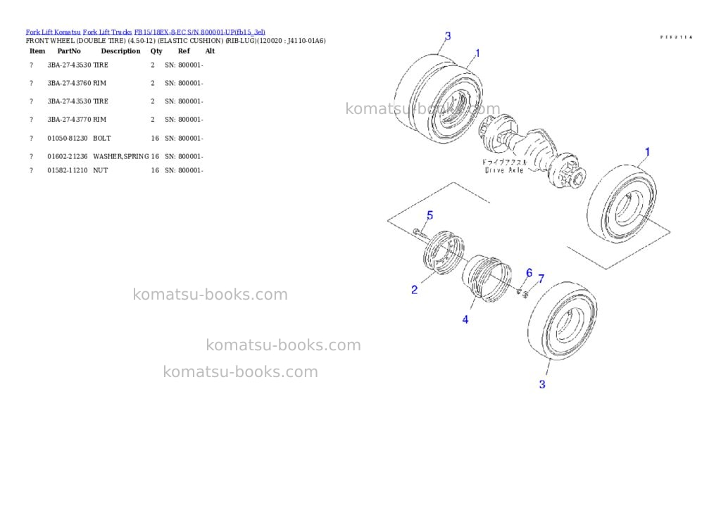 Komatsu fb15/18ex-8-ec s/n 800001-up Parts catalog cover Page 10 Komatsu fb15/18ex-8-ec s/n 800001-up Parts catalog cover Page 10
