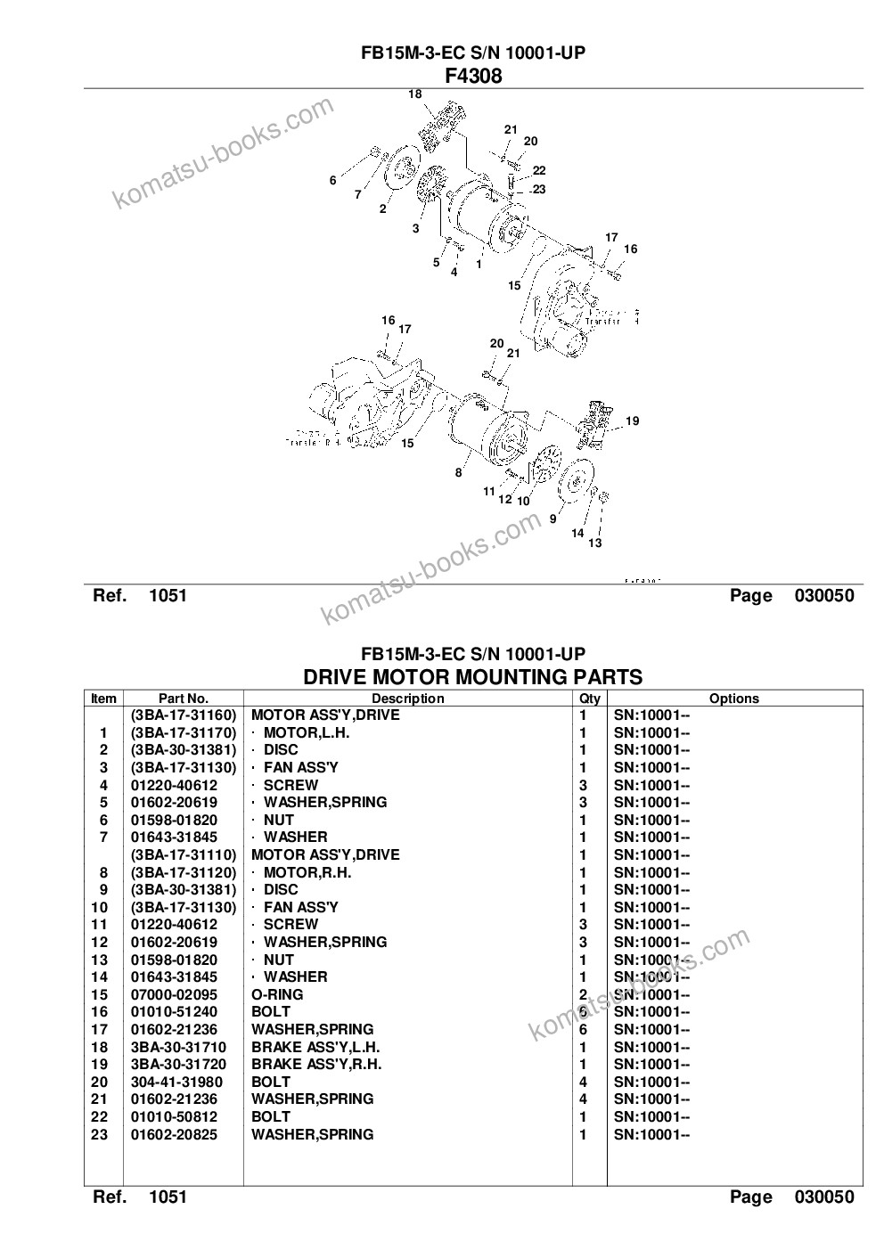 Komatsu fb15m-3-ec s/n 10001-up Parts catalog cover Page 7