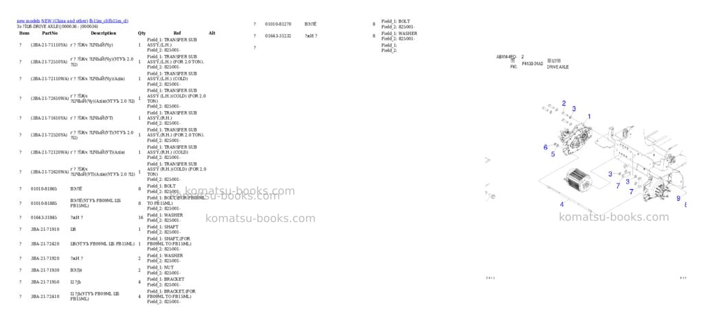 Komatsu fb15m_cl Parts catalog cover Page 4 Komatsu fb15m_cl Parts catalog cover Page 4