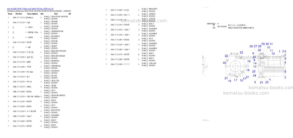 Komatsu fb15m_cl Parts catalog cover Page 8 Komatsu fb15m_cl Parts catalog cover Page 8
