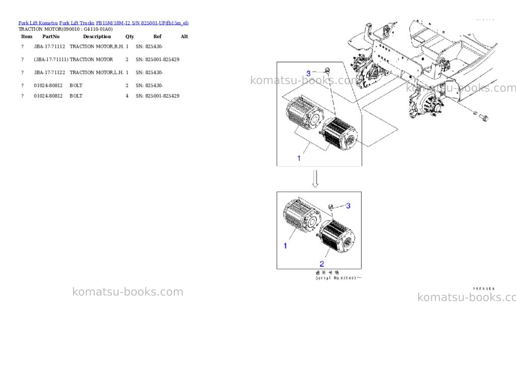 Komatsu fb15m/18m-12 s/n 825001-up Parts catalog cover Page 9 Komatsu fb15m/18m-12 s/n 825001-up Parts catalog cover Page 9