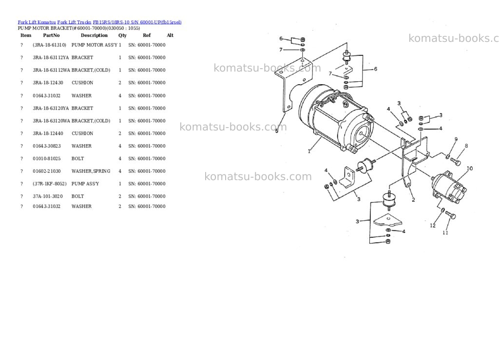 Komatsu fb15rs/18rs-10 s/n 60001-up Parts catalog cover Page 4
