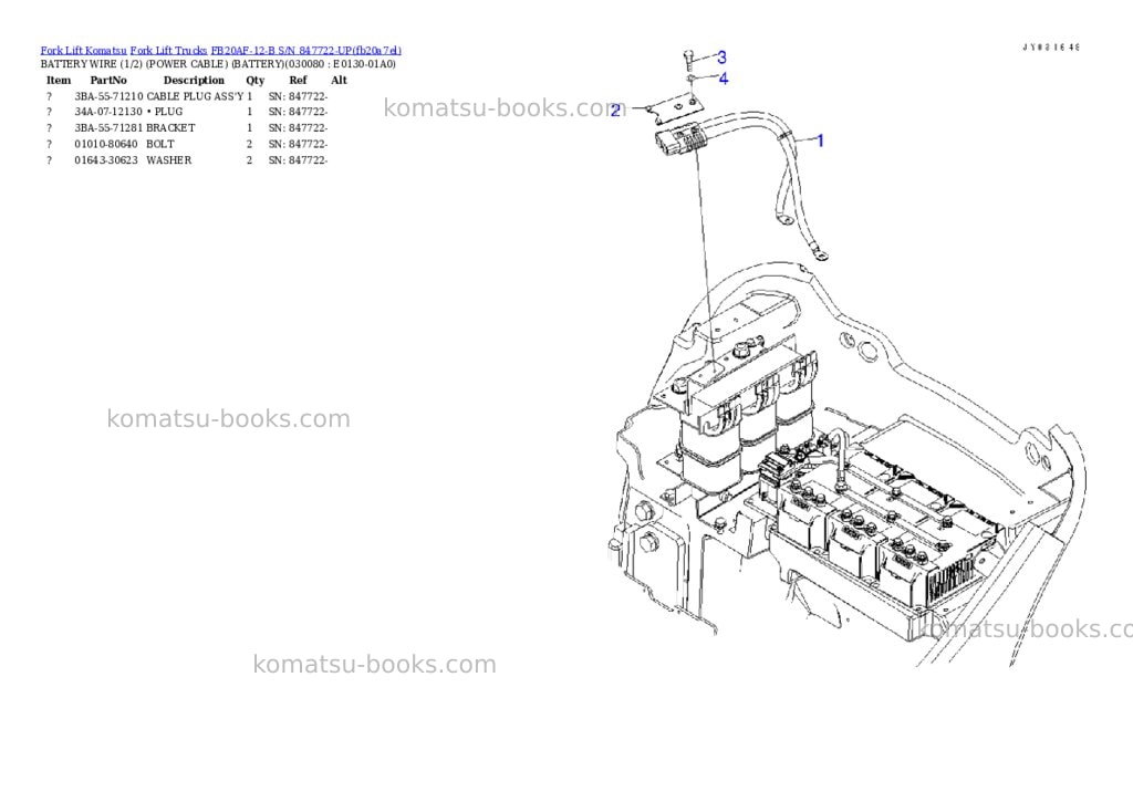 Komatsu FB20AF-12-B S/N 847722-UP Parts catalog cover Page 7