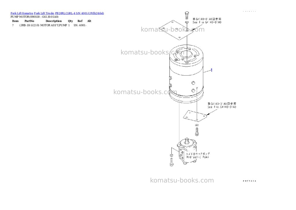 Komatsu fb20rl/25rl-4 s/n 4001-up Parts catalog cover Page 9 Komatsu fb20rl/25rl-4 s/n 4001-up Parts catalog cover Page 9