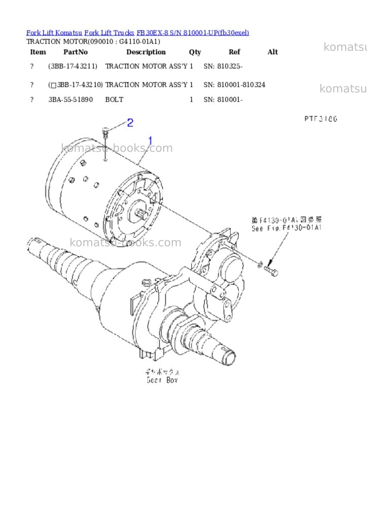 Komatsu fb30ex-8 s/n 810001-up Parts catalog cover Page 6